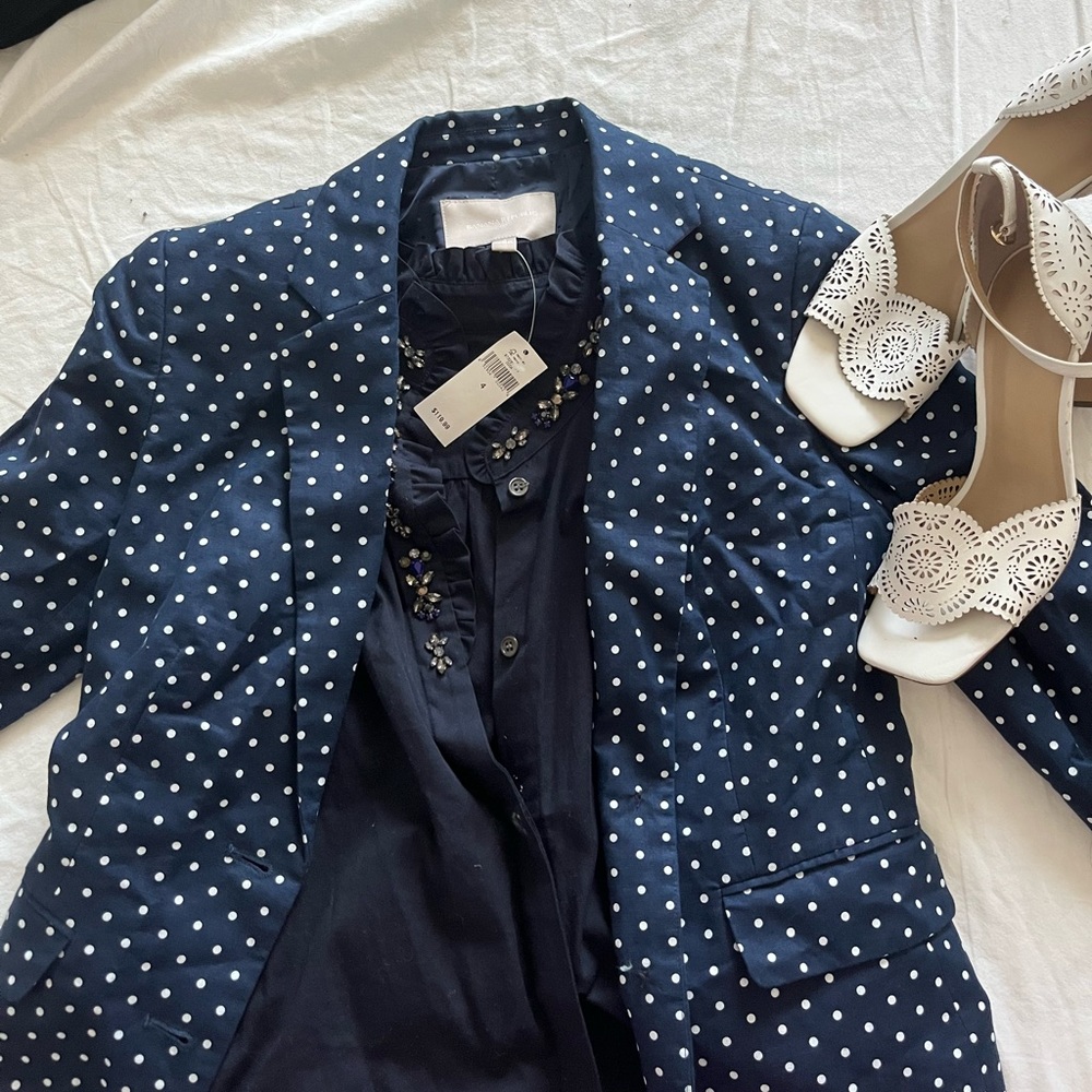 Banana Republic Blazer | Polka dots | NWT